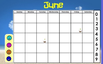 Preview of June Calendar for ActivInpsire