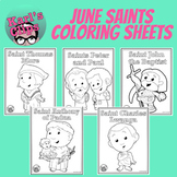 June Catholic Saints Coloring Pages
