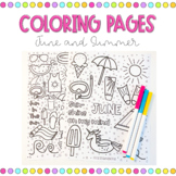 June Coloring Pages | Summer, Last Day of School, Father's Day
