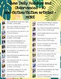 June Daily Holidays and Observances - 90 non-fiction/ficti