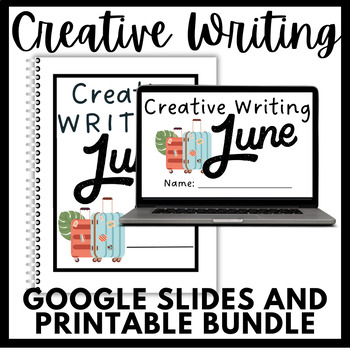 Preview of June Digital and Printable Creative Writing Bundle!