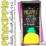 Door Decor or Bulletin Board: Pineapple (PRINT & ASSEMBLE)