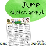 June Early Finishers Choice Board
