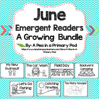 Preview of June Emergent Readers and Response Activities
