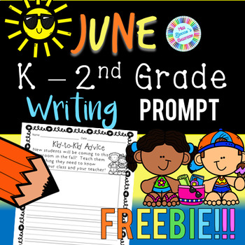 Preview of June Writing Prompt FREEBIE! - Kindergarten, 1st grade, 2nd grade
