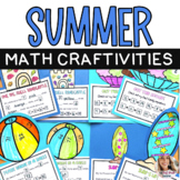 June End of the Year Math Crafts Adding Place Value Fact Families