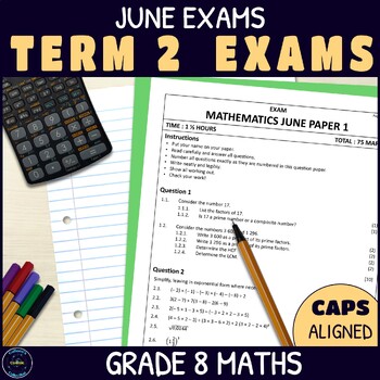 Preview of June Exams - Grade 8 Math Term 2