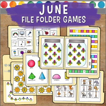 Preview of June File Folder Games