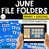 June File Folders Bundle for Special Education | Print + Digital
