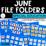 June File Folders for Special Education