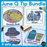 June Fine Motor Skill Q Tip Painting Bundle Fathers Day Fi