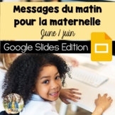 June French Morning Messages: Google Slides™