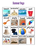 June July Summer Themed Vocabulary Word Chart Writing Stat