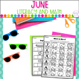 June Kindergarten Worksheets No Prep Printables - Summer A
