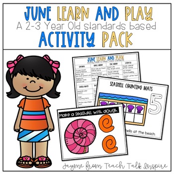 Preview of June Learn and Play Toddler Activity Packet-Toddler Activities