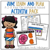June Learn and Play Toddler Activity Packet-Toddler Activities
