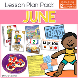 June Lesson Plan Pack | 12 Activities for Math, ELA, + Science