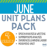 June Lesson Plans and Units - Bundle of 4 fun units to tea
