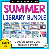 Summer Library Bundle - Elementary Library Lessons - World