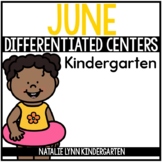 June Math and Literacy Centers for Kindergarten