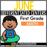 June Math for 1st Grade Summer Differentiated Centers