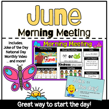 Preview of June Morning Meeting|  SEL Check-In