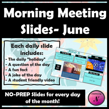 Preview of June Morning Meeting Slides