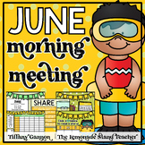 June Morning Meeting and Calendar PowerPoint Slides