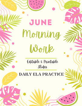 Preview of June Morning Work