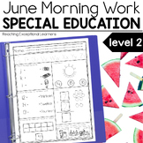 June Morning Work Special Education