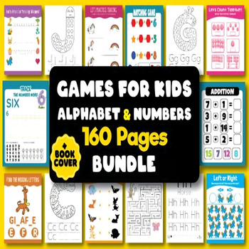 Preview of June Morning Worksheet for Kindergarten - Games for KIDS Alphabet Numbers BUNDLE