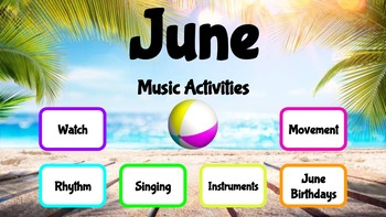 Preview of June Music Activity Videos