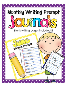 Preview of June NO PREP Journal Prompts