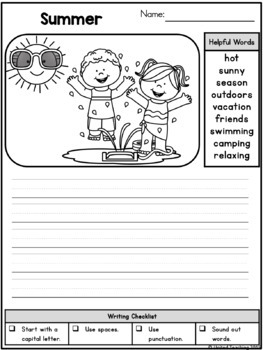 Writing Prompts for June by United Teaching | Teachers Pay Teachers