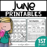 June Printables - Math and Literacy Packet for First Grade