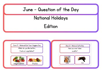 Preview of June Question of the Day - National Holiday Edition