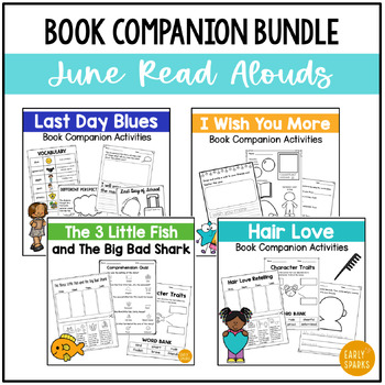 Preview of June Read Aloud BUNDLE - EOY, Summer, and Father's Day Reading Activities