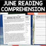 June Reading Comprehension Passages | Monthly Reading Passages
