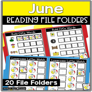 Preview of June Reading |  Literacy Summer File Folders ESY