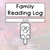 June Reading Log & Book Tracker, Preschool Reading Log