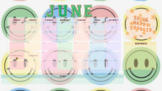 June Retro Desktop Wallpaper Calendar