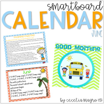 Preview of June SMARTBoard Calendar Morning Meeting