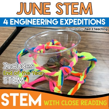 Preview of June STEM Activities and Summer STEM Challenges with Reading Passages