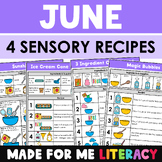 June Sensory Recipes (4 Visual Recipes Included!)