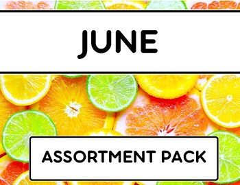 Preview of June Speech/Language Activities - No Prep!