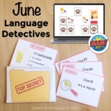 June Speech Therapy Language Activity | Comprehend Descrip