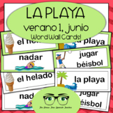 Spanish Summer Word Wall Cards VERANO June Junio