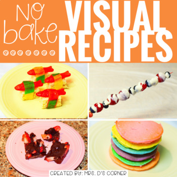 Preview of June Visual Recipes with REAL pictures ( for special education )