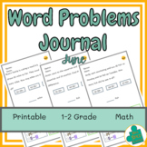 June Word Problems Journal | Ideal for Special Education Students