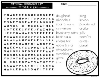 june word search puzzles by katie jones teachers pay teachers